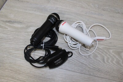 Pair of Logitech Disney Interactive Konami USB Microphone PS3 XBOX 360 Wii 