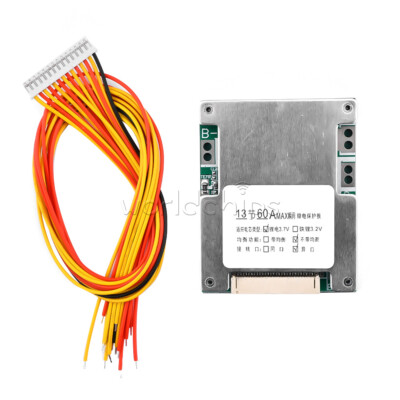 13S 48V Split Li-ion Battery Protection Board For Charging Electric Vehicle New
