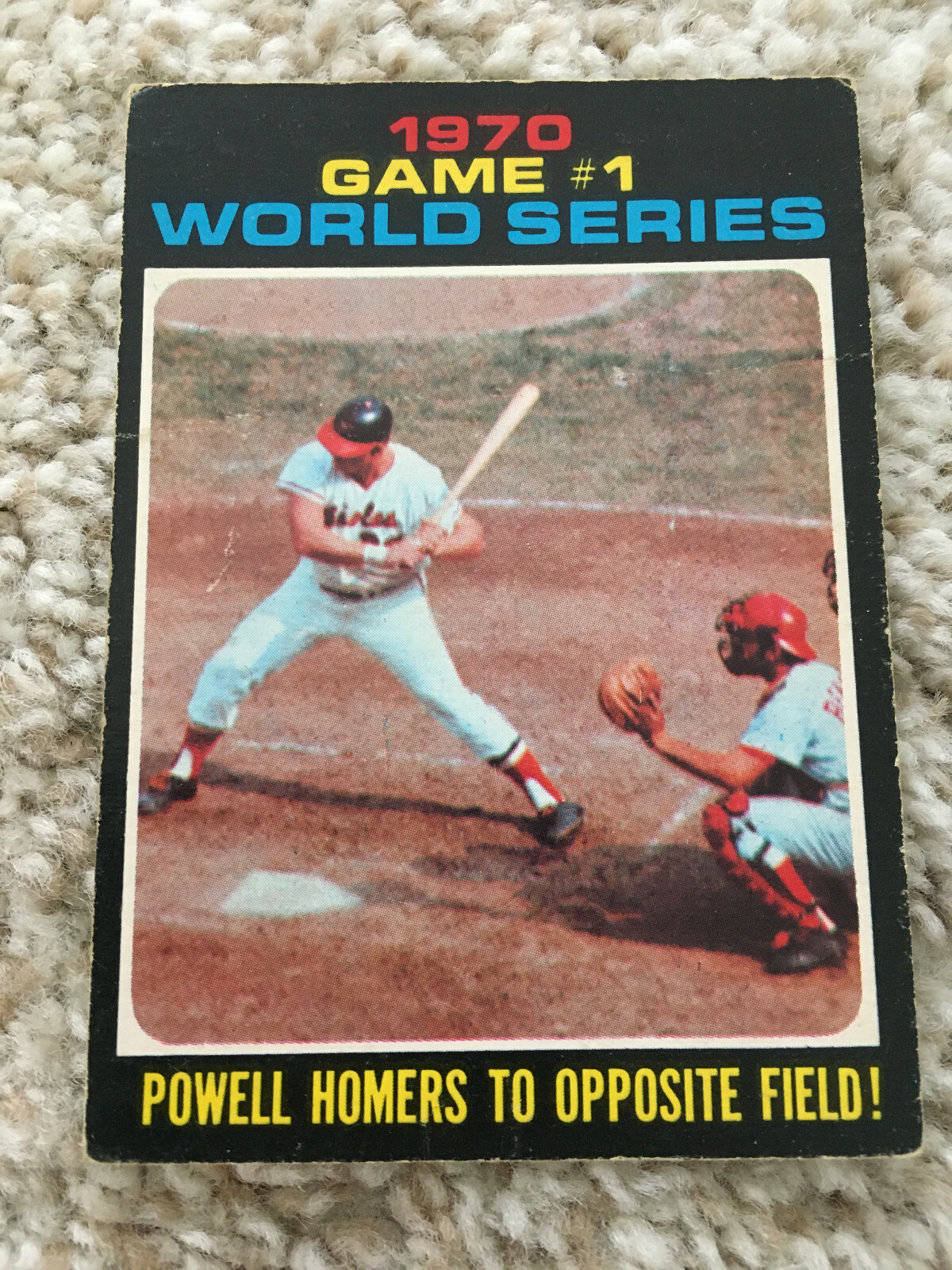 1970 WORLD SERIES GAME #1 RARE O-PEE-CHEE BOOG POWELL ORIOLES BASEBALL CARD  | eBay