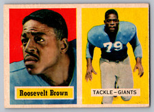 1957 TOPPS #11 ROOSEVELT BROWN GIANTS