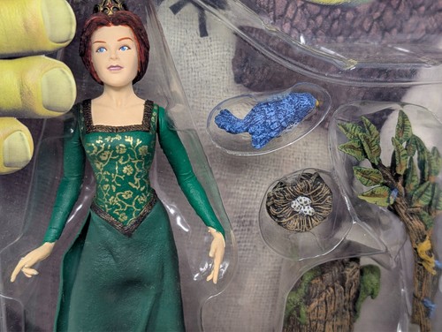"Figura de acción Shrek Princess Fiona 6"" Leg Kicking 2001 McFarlane nueva sin usar, en caja" - Imagen 5 de 6