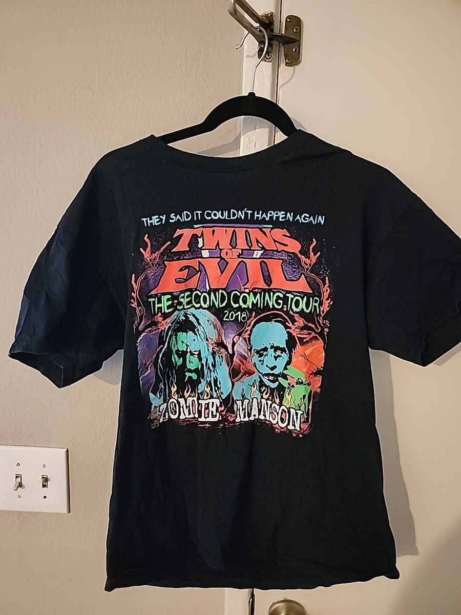 2018\" TWINS OF EVIL \" ツアー バンド Tシャツ Twins of Evil 2018 ツアーTシャツ