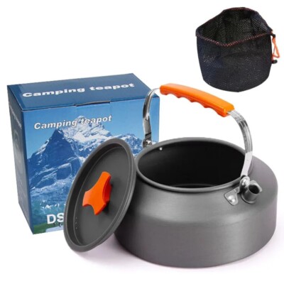 Leichter Aluminiumlegierung Camping Wasserkocher 1,1L Wasserkocher Kochgeschirr für Outdoor
