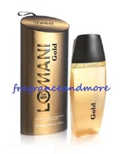 LOMANI GOLD COLOGNE FOR MEN 3.3 OZ / 100 ML EAU DE TOILETTE SPRAY