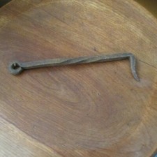 Antique Iron Blacksmith Hand Made Gate Latch Hook, 8 Inch