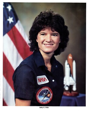 NASA Sally K. Ride 1st American Woman In Space Shuttle Challenger 8 x 10 Photo