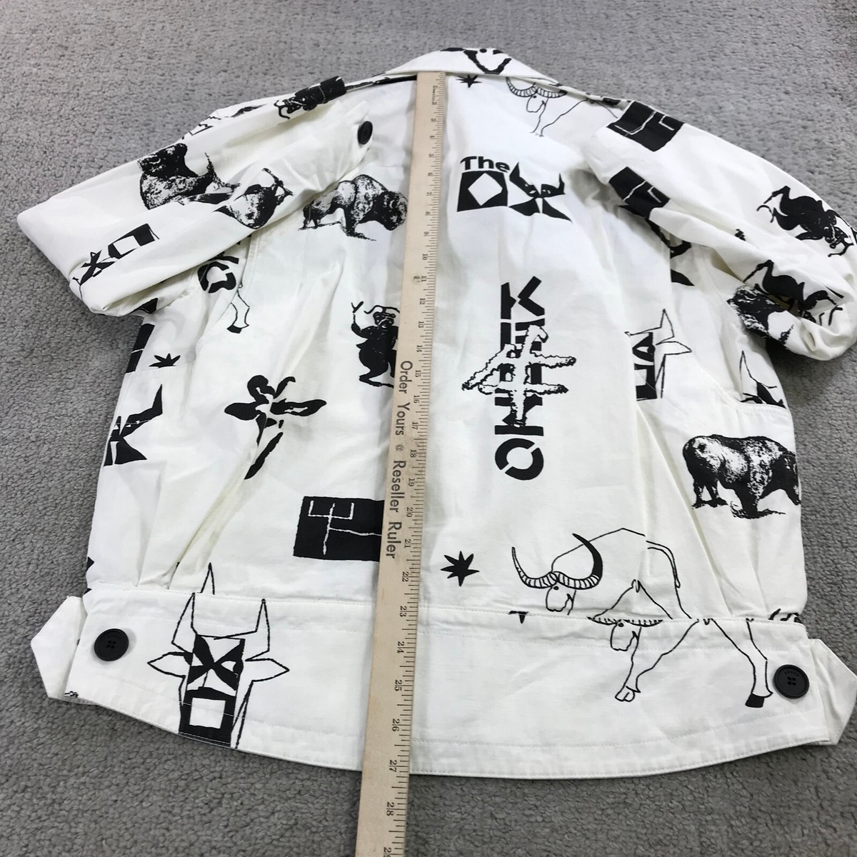 Kenzo Paris Jacket Womens 38 CNY Blouson Bomber Jacket Coat White