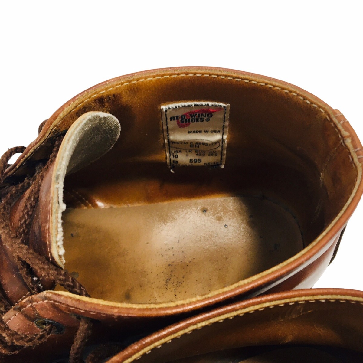 RED WING BOOTS NARROW US 10B Heritage Chukka 595 USA Made VIBRAM F2892-11 595 RED WING BOOTS NARROW US 10B Heritage Chukka 595 USA Made  main image 3