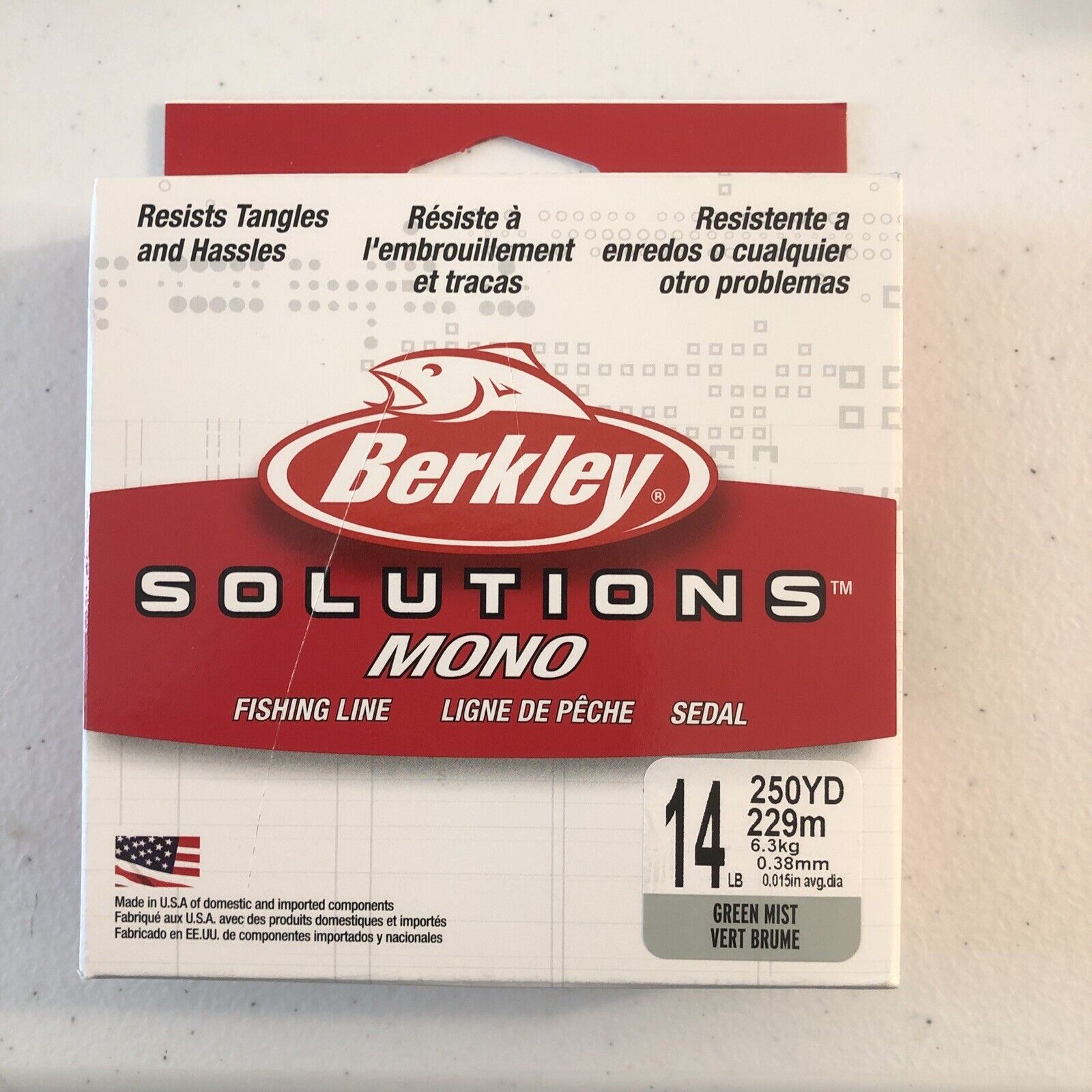 Berkley Solutions Mono 14lb Green Mist Monofilament 250 Yards