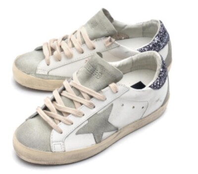 Golden Goose Superstar sneaker White, Ice, Grey NIB Auth Size 35 US