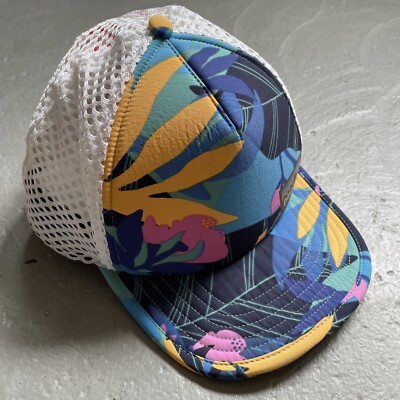 Patagonia Floral Hawaiian Aloha Print Mesh Duckbill Trucker  display picture 2