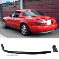 Fits 90-97 Mazda Miata OE Style PU Unpainted Black Rear Bumper Lip Spoiler