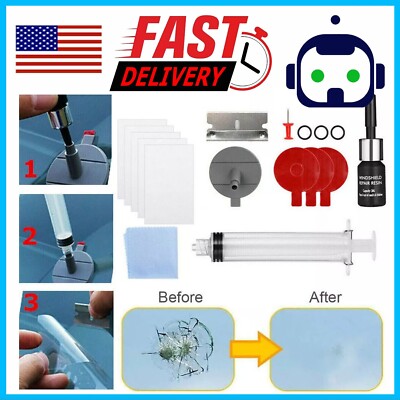 Purchase Windscreen Windshield Repair Tool Set DIY Car Kits Wind Glass For Chip Crack Fix In NJ