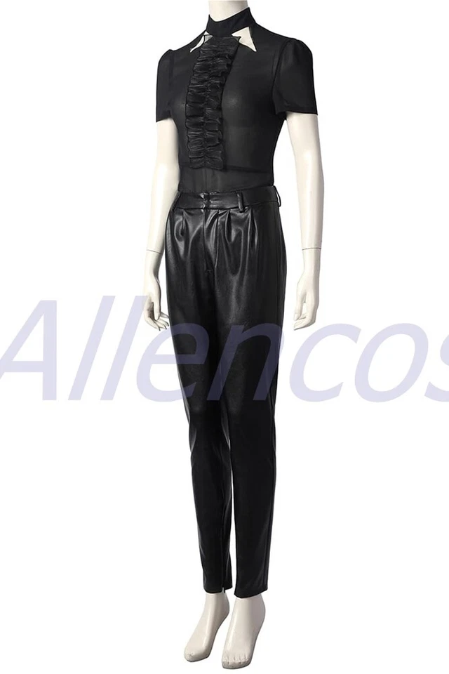 Disfraz de Cruella Cosplay Abrigo Traje Para Mujer Conjunto Foto 3 de 4