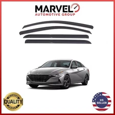 Out-Channel Window Vent Visor Rain Guard Deflector for Hyundai Elantra 2021-2024