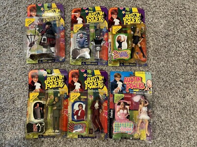 16 McFarlane Austin Powers LOT Unopened Loose figures FEMBOT DR EVIL FAT BASTARD