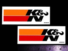 K N Filters - Set Of 2 Original Vintage 1980s Racing Decalsstickers Mx