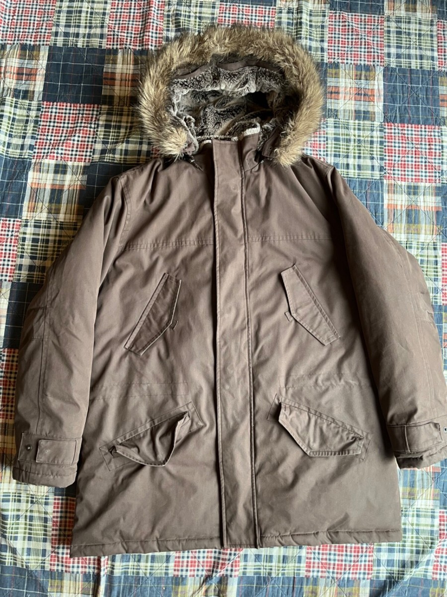 Eddie Bauer Goose Down Faux Fur Lined Thick Long Winter Eddie Bauer Goose Down Faux Fur Lined Thick Long Winter