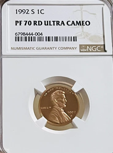 1992-S LINCOLN MEMORIAL Cent NGC-PF70 RED ULTRA CAMEO