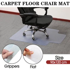 48" x 36" Home Office Chair Mat PVC Floor Studded Back with Lip For Pile Carpet
