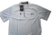 Under Armour 1290140 Men's Tech Performance Loose-Fit Golf Polo Shirt White XL