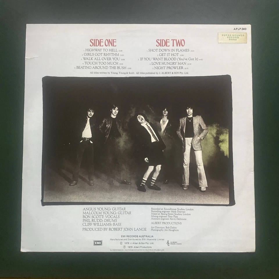 AC/DC Highway to Hell Blue Label - 1st press - 1979 - ALBERT LP vinyl - Image 2 of 4