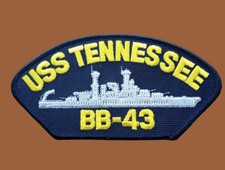 USS TENNESSEE BB-43 U.S NAVY SHIP HAT PATCH BATTLESHIP USA MADE