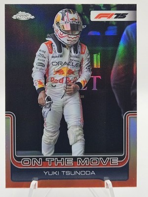 2025 Topps Chrome Formula 1 F1 #184 Yuki Tsunoda On The Move
