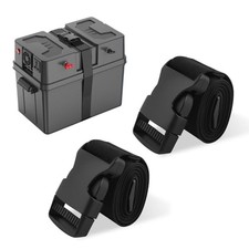 2PCS Car Battery Straps Hold Down,Adjustable Battery Box Strap with Elastic