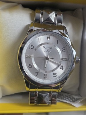 Invicta Specialty I Watch. New In Box.  White Face With Silver Band