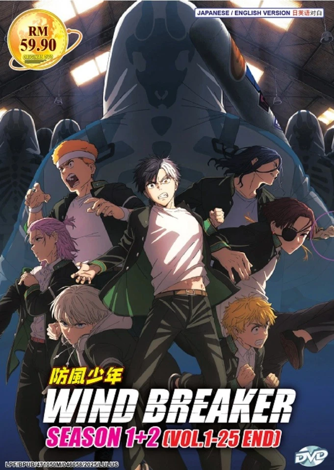Wind Breaker Season 1+2 (1-25 End) Anime DVD English Dubbed All Region FREE SHIP - Image 3 of 4