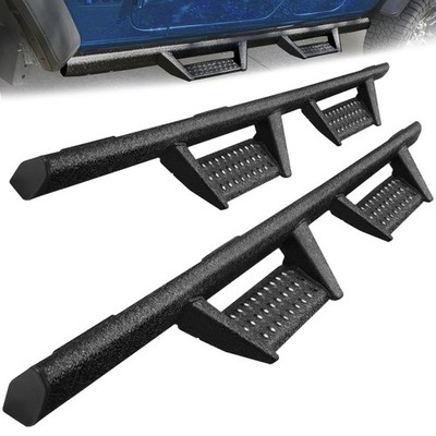 For 21-26 Ford Bronco 4 Door Running Board Drop Down Side Steps Nerf Bar