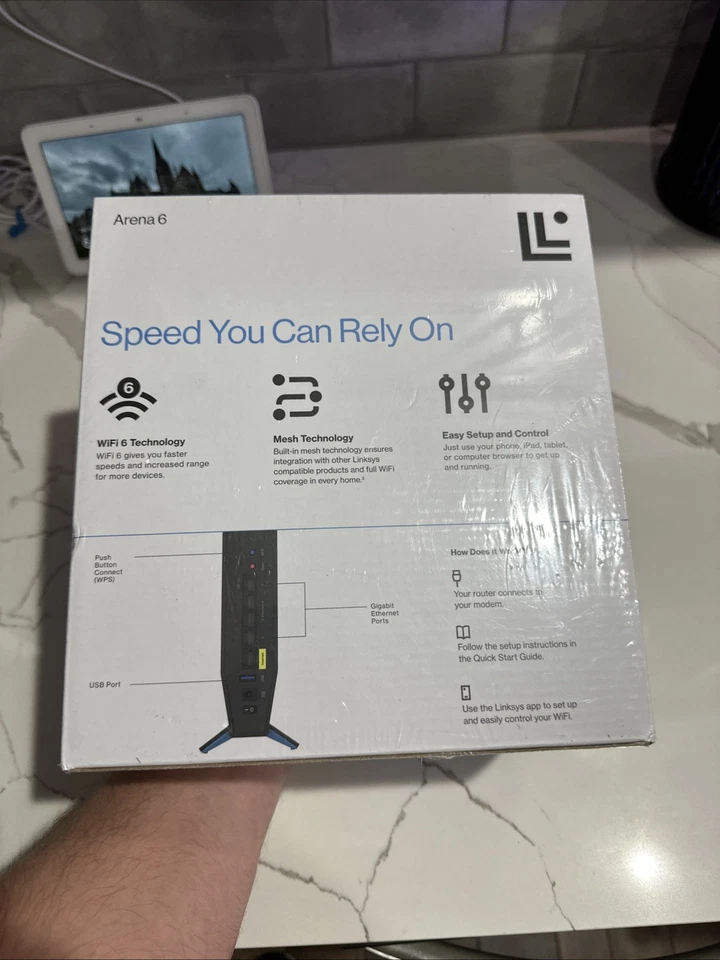 Linksys Arena 6 E7350 Dual-Band Wi-Fi 6 Router - Up to 1.8 Gbps (AX1800) - NEW™ - Image 3 of 4