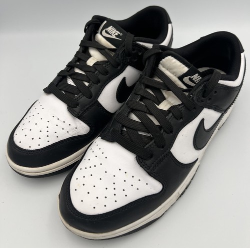 Hombre Nike Dunk Low Retro Talla 8 DD1391-100 Negro Blanco Panda Patín Usado - Imagen 1 de 10