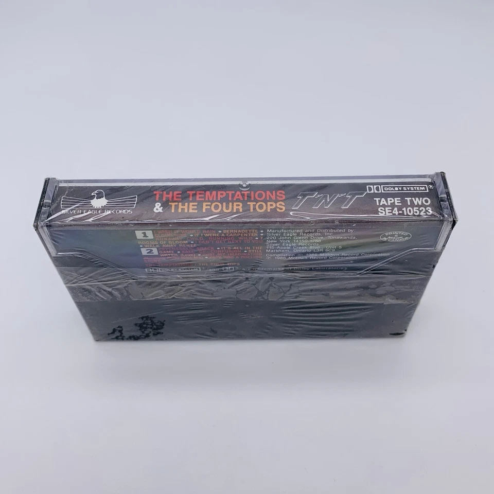 TNT by The Temptations & The Four Tops Cassette (Tape 2) Silver Eagle Records - Image 3 of 4