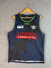 Canberra Raiders ISC NRL Training Singlet Mens Size 2XL Blue Outdoor Sports Logo