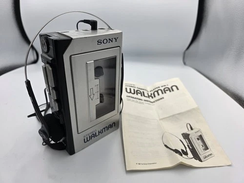 Sony WM-1 Walkman Vintage Cassette Player Tested Plays! READ FF REW Issue Manual