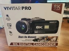 Vivitar Pro 8K Digital Video Camcorder | 18X Zoom| HD Recording | Compact Camera
