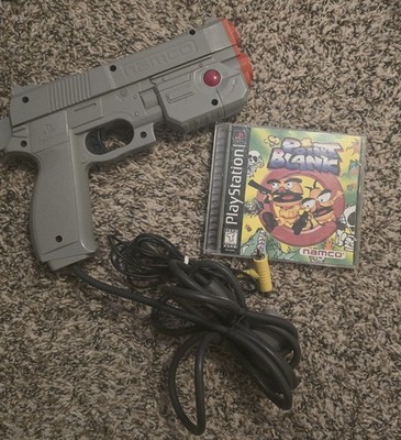 Point Blank PS1 Video Game with Guncon Controller Works Playstation 1 Namco 1997