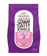 Stella Chewy's Raw Coated Kibble Cat Kitten Food - Grain-Free Chicken 2.5lb