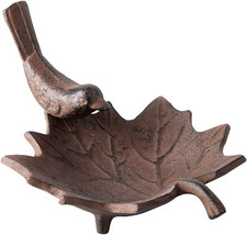 Image of FB152 Small Cast Iron Bird Bath, Antique Brown