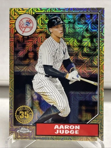 AARON JUDGE 2022 TOPPS CHROME SILVER PACK MOJO REFRACTOR INSERT CARD NY YANKEES