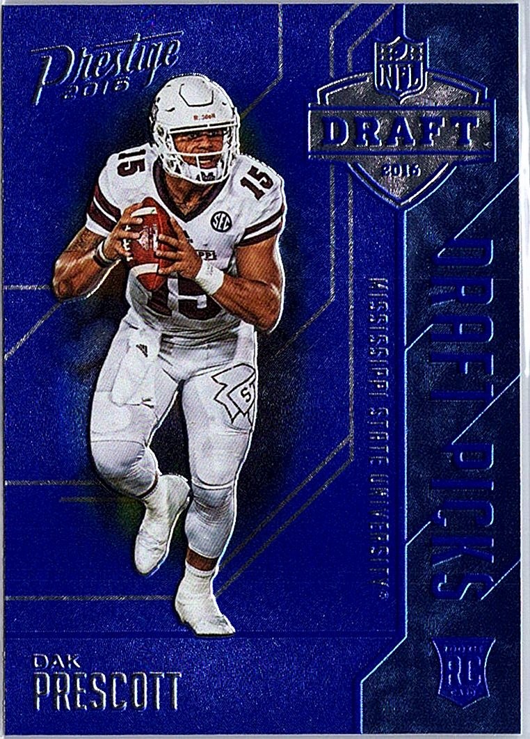 2016 Panini Prestige #3 Dak Prescott Draft Picks Blue