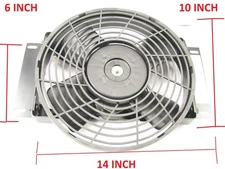 UNIVERSAL Sanden Small Electric Cooling Fan With Mounting Bracket For Imports