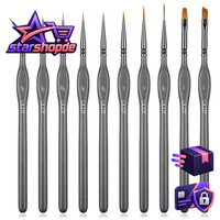 Pinselset Malen – Feine Detail Pinsel FüR Acryl Aquarell Modellbau,10 StüCk Malp