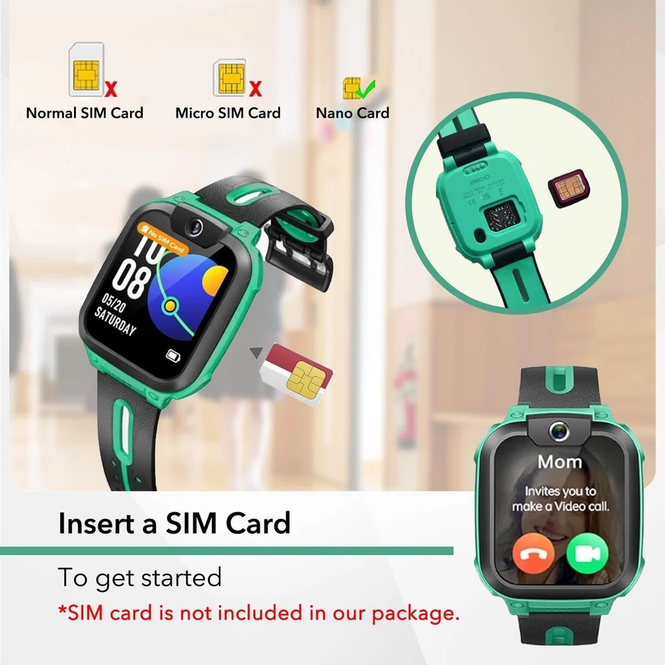 imoo Z1 Smartwatch Kinder, 4G Kinder Smartwatch Mit GPS Tracker und Telefon - Bild 3 von 4