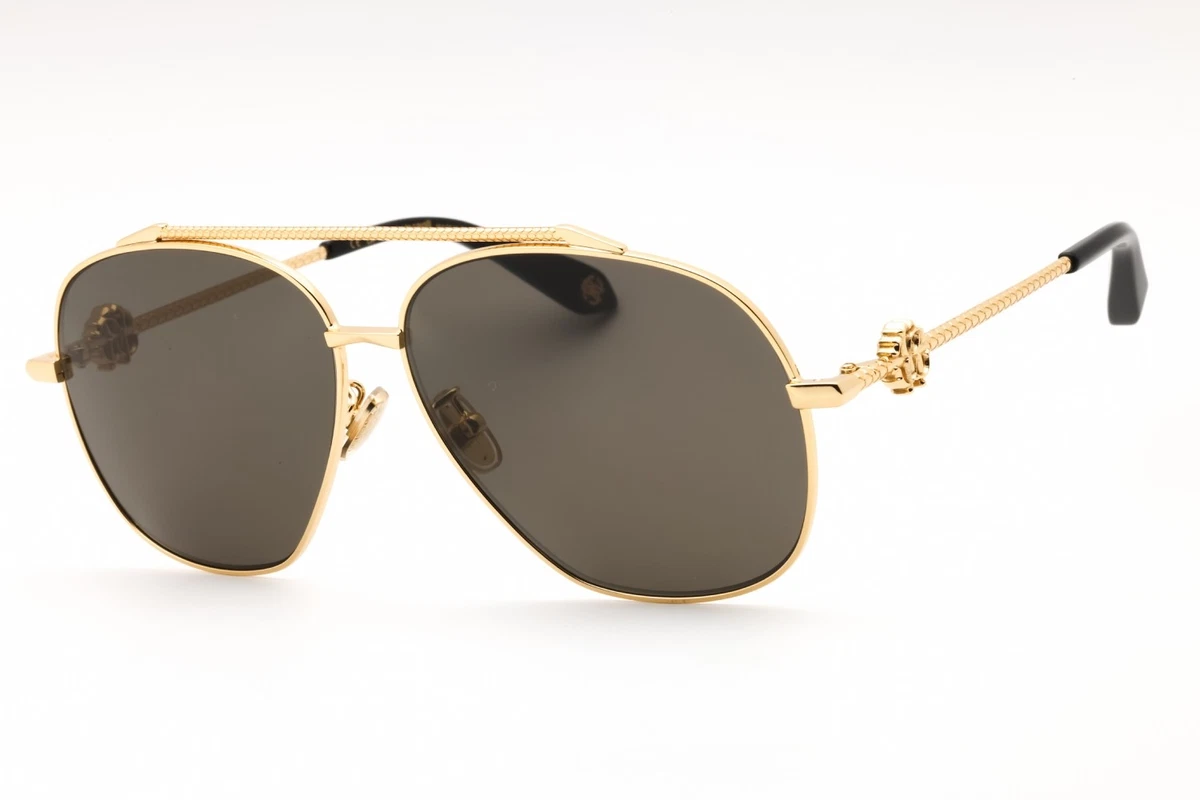 Roberto Cavalli 579516 Sunglasses Yellow Gold Metal Aviator Roberto Cavalli Gold Aviator Sunglasses for Women for sale  main image 2