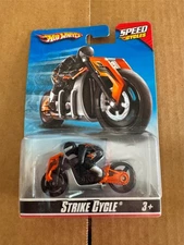 Hot Wheels Motorcycles Speed Cycles Strike Cycle with Rider P32
