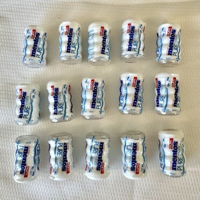LOT Of Zuru Mini Brands Miniature Food Toys Series - 15 White Blue Mentos Candy