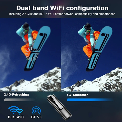 Transpeed ATV Android 11 TV Stick Amlogic S905Y4 With TV Apps BT5.0 Dual 100M - Picture 13 of 17